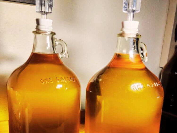 A recipe for a 1-gallon batch of mead, with ingredients and instructions